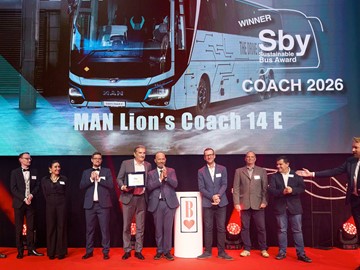 MAN LION‘S COACH E SE STAL „UDRŽITELNÝM AUTOBUSEM ROKU 2026“
